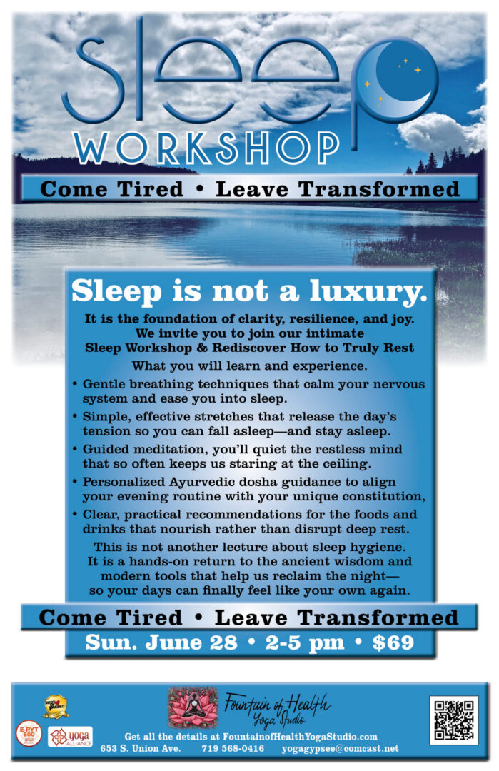 Sleep Workshop - 11x17